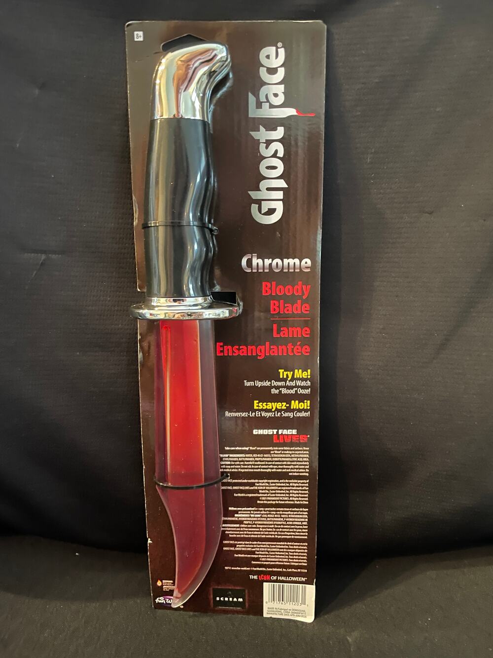 SCREAM GHOST FACE 13" CHROME BOWIE BLOODY KNIFE HORROR HALLOWEEN COSTUME PROP